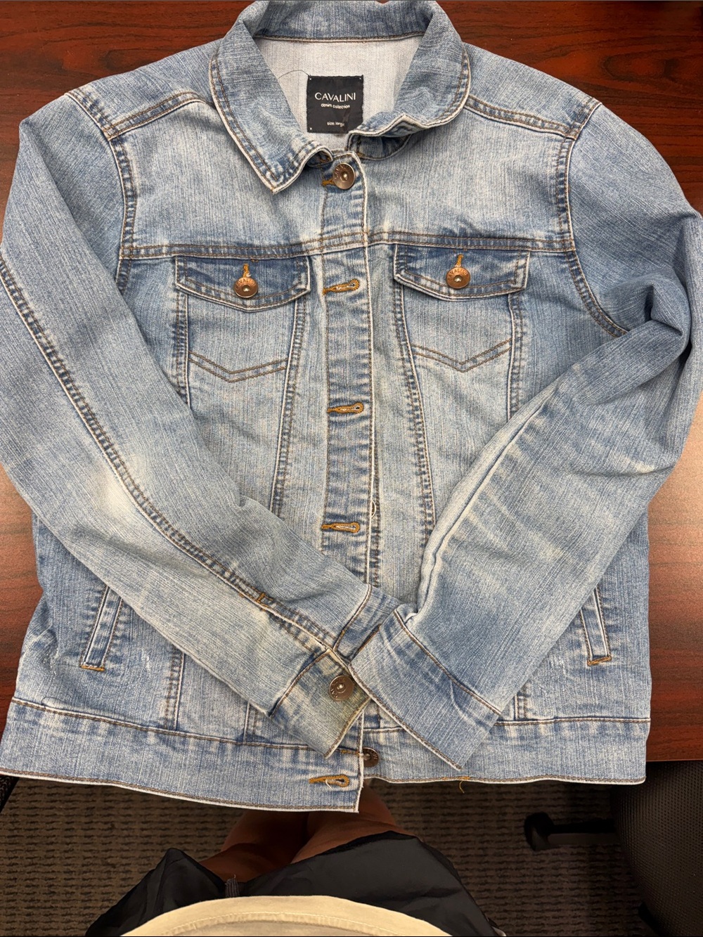 Cavalini Light Wash Denim Trucker Jacket
